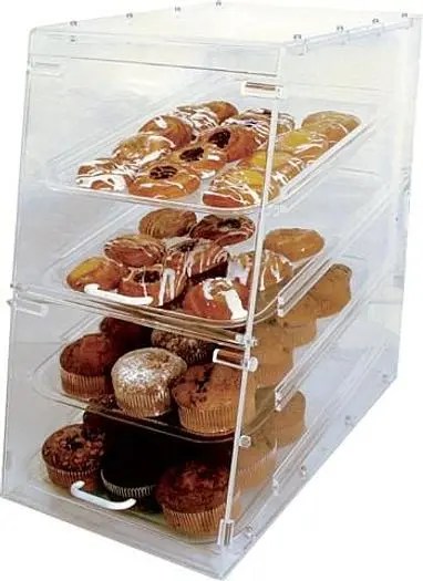 4 TIER PASTRY DISPLAY CASE - ACRYLIC