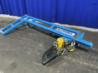 Gorbel 1000 Lbs  Workstation Bridge Crane W/ Hoist