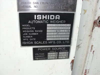 USED ISHIDA CCW 200LC