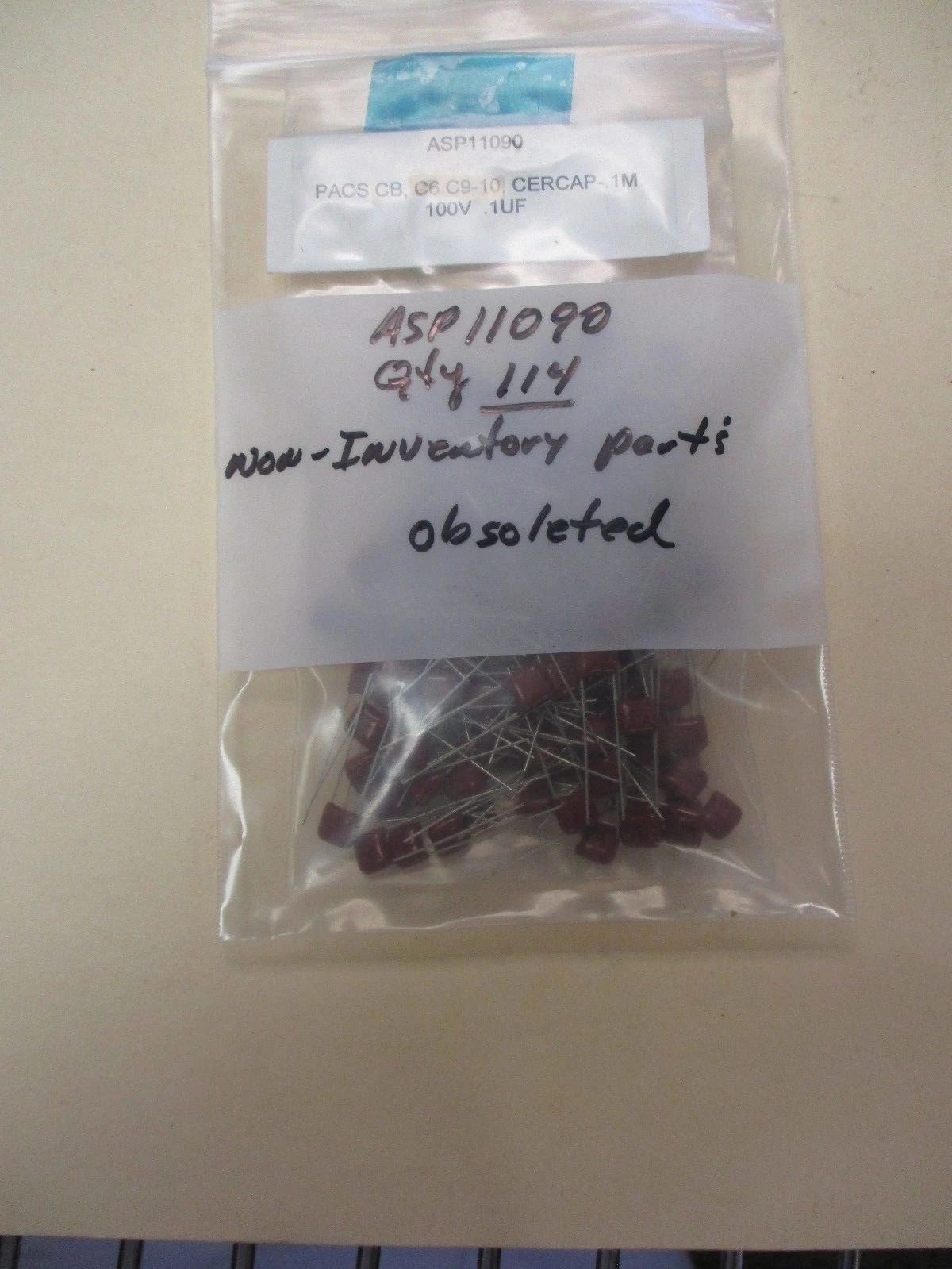 New ASP11090 RES-5.6 ohm, 1 watt, 100V .IUF C9-10 Capacitor (QTY 114)