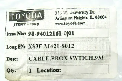 NEW TOYODA 9894012161001