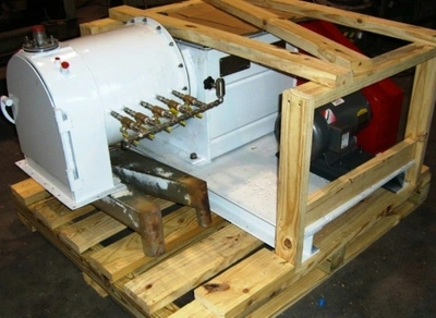 Baker-Perkins S-8 pusher centrifuge, 316SS.