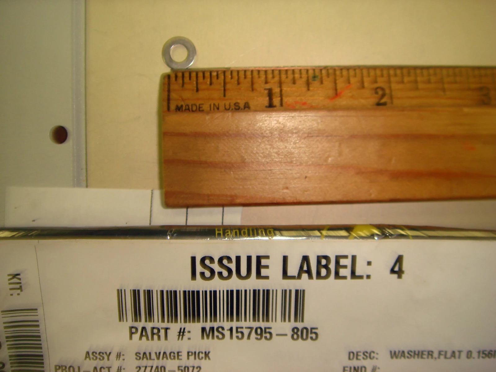 New  Flat Washer Screw6 Nom ID.156 OD.312 Thick.035