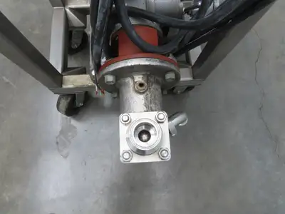Bran & Lubbe N-J 32 Dual Metering Pump 1.5"Tri-Clamp Sanitary Cart .75kw 3PH