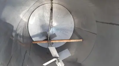 Tank, 4,500 Gallon, Stainless Steel, Agitated, 7’6” x 14' #S745312