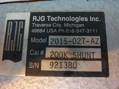 USED RJG TECHNOLOGIES INC 2015-02T-AZ