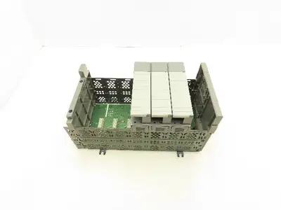 Allen Bradley SLC500 7 Slot Modular Chassis With 3 Card Slot Fillers Ser.B