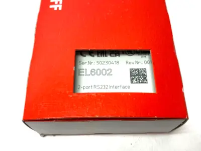 New | in-Stock BECKHOFF ETHERCAT RS232 INTERFACE MODULE 2-PORT PLC Ethernet Equipment | Maverick Industrial Sales #1112142
