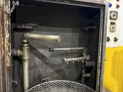 30" x 36" BETTER ENGINEERING MODEL #F-3000-P HEATED CABINET ROTARY TURNTABLE PARTS WASHER: YOBRO #24052