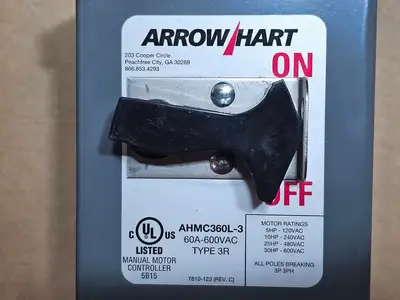 New | in-Stock ARROW HART AHMC360L-3 Switchgears British Columbia CA | Lenmark #1435631