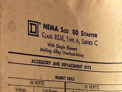 USED SQUARE D 8536