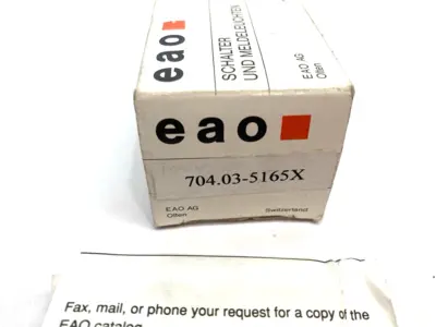USED EAO SQUARE ILLUMINATED PUSHBUTTON GREEN