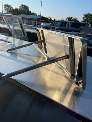 Used Falcon Restaurant Supply Used 10" Stainless Steel Shelf with Legs - SS135 Racks/Shelving Illinois US | Falcon Restaurant Supply #1375957