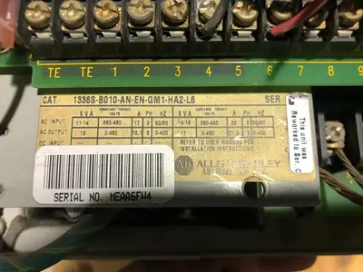 ALLEN BRADLEY 1336S-B010-AA-EN-GM1-HA2-L6 DRIVE SER C STOCK SK007