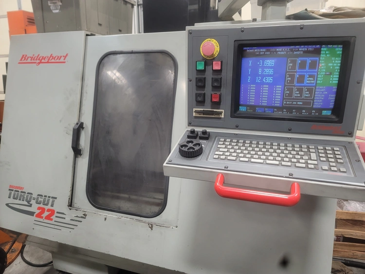 Used 1997 BRIDGEPORT TORQ-CUT 22 Vertical Machining Centers Illinois US | 520 Machinery Sales LLC #235634