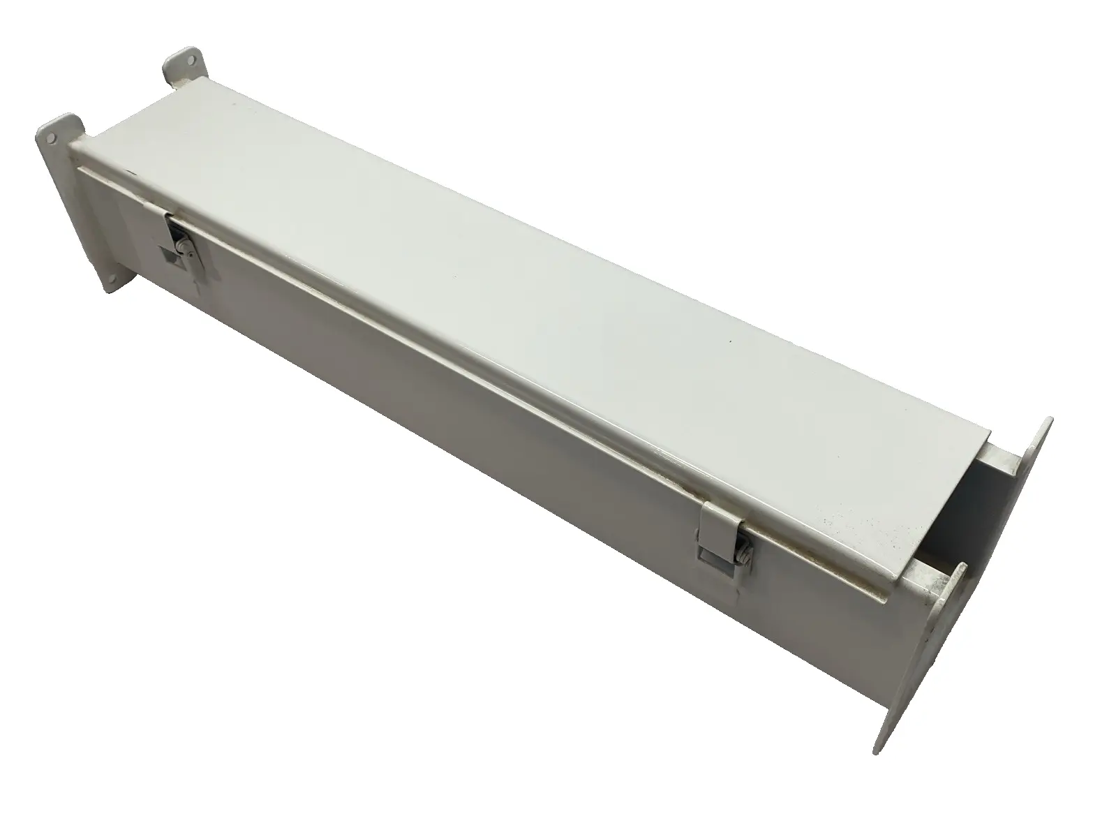 USED HOFFMAN NVENT WIREWAY 4"X4"X24" TYPE 12 LAY-IN HINGED COVER STEEL