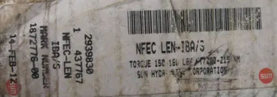 NEW SUN HYDRAULICS NFEC-LEN-IBA/S VALVE MANIFOLD IBA/S-1BK2-A3 NFECLENIBAS