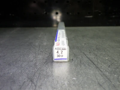 Nachi 4.2mm Coolant Thru 30xD Carbide Drill 5mm Shank AQDEXOH30D0420 (LOC1318D)