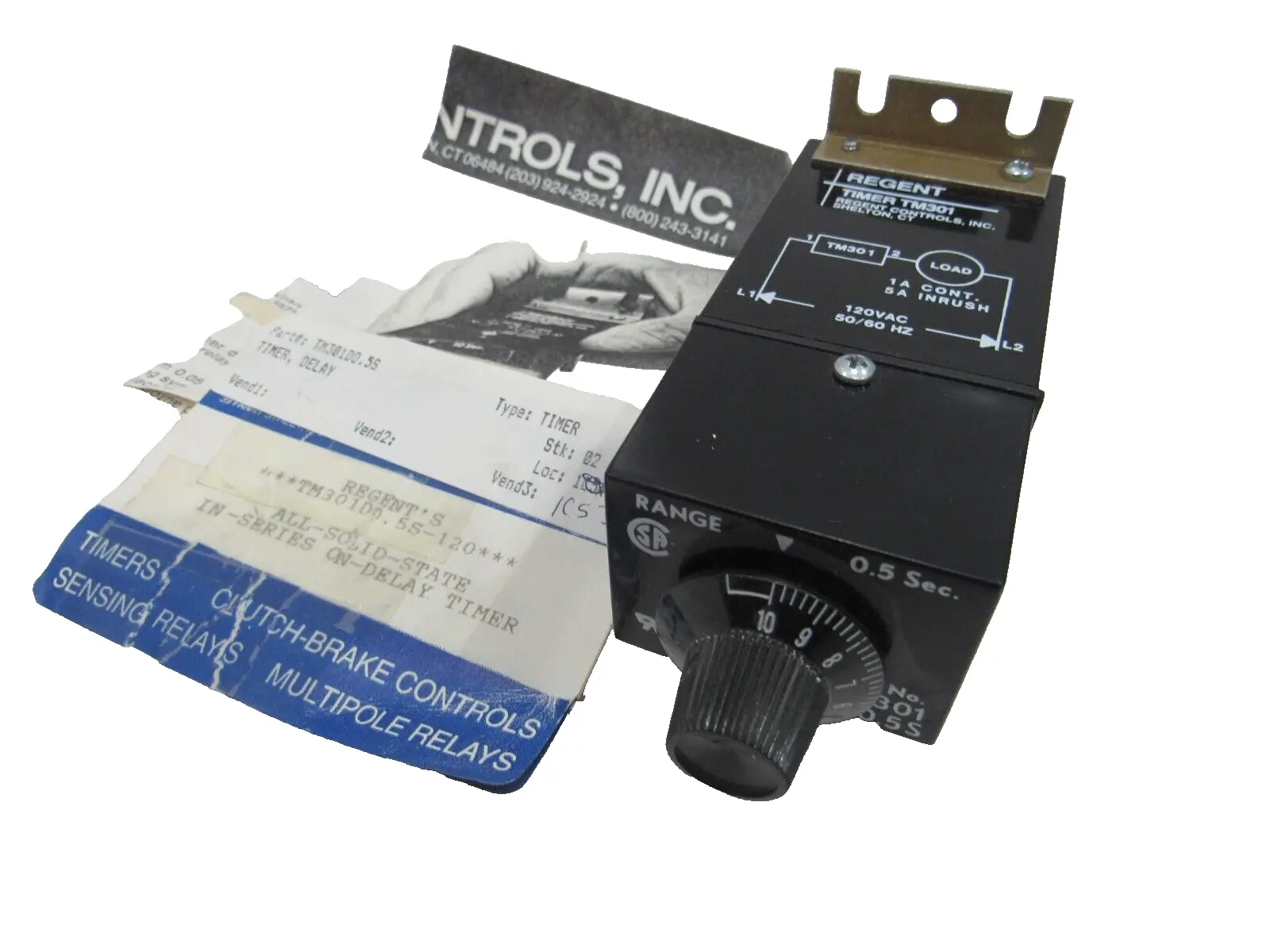 NEW REGENT CONTROLS TM301D0.5S DELAY, TIMER TM301 TM301D05S