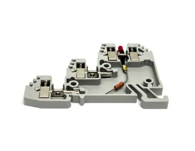 1492-WTS3LP | Allen Bradley  IEC Terminal Block, 3-Level, Red LED, Gray LOT OF 10 - New Other