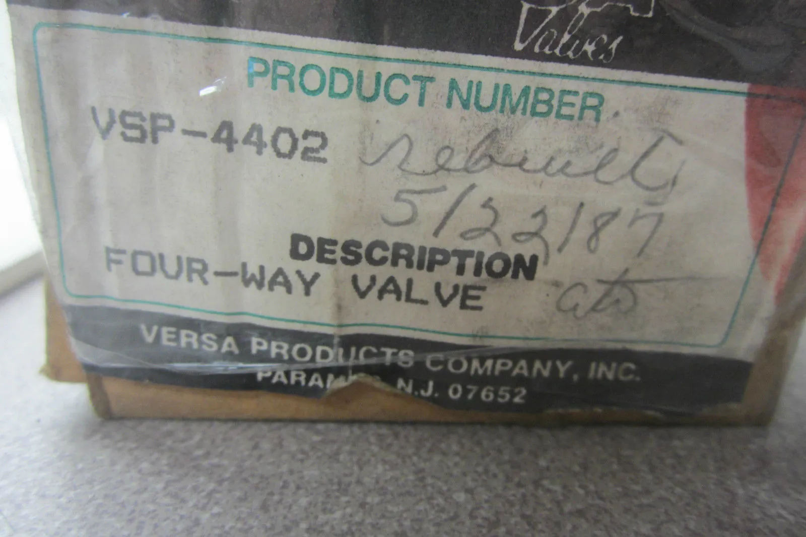 VERSA VSP-4402 4 WAY/ 2 POSITION AIR VALVE VSP4402