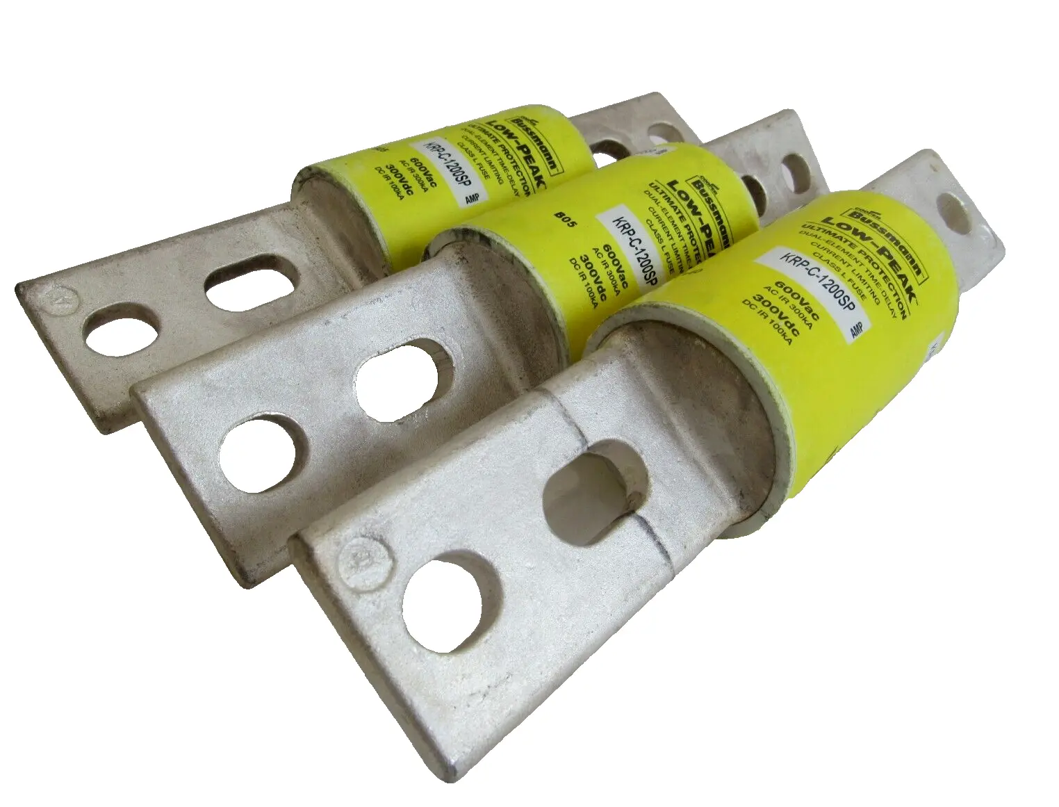 NEW LOT OF 3 BUSSMANN KRP-C-1200SP LOW PEAK FUSES KRPC1200