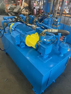 Blow 200 Ton Hydraulic 4-Post Heated Platen Press Rebuilt