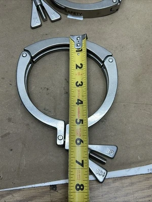 (2) Tri Clamps 5” NNB Fast Shipping + Warranty