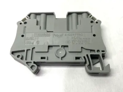 USED PHOENIX CONTACT TERMINAL BLOCKS 3044571 W/ END COVERS LOT OF 19