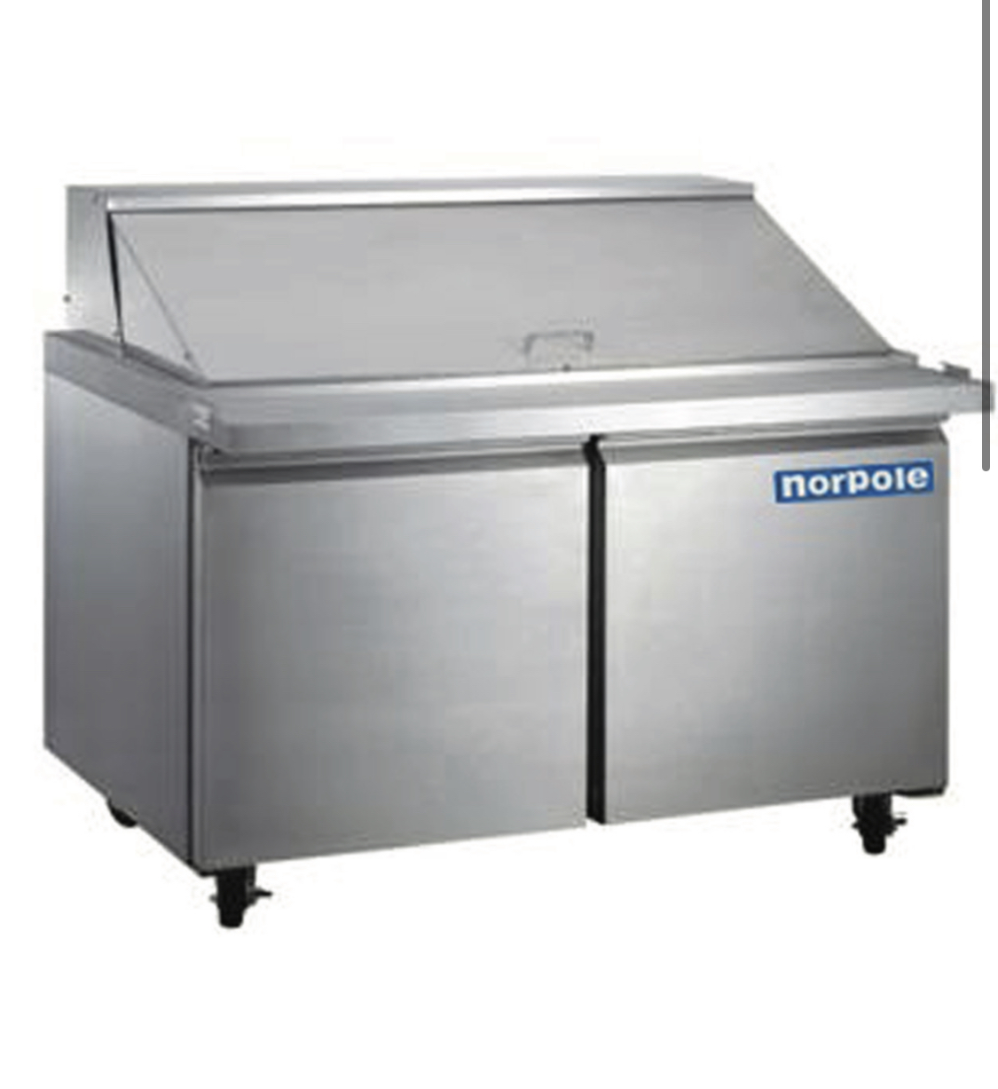 2 Door 48″ Stainless Steel Mega Top Sandwich/Salad Prep Table