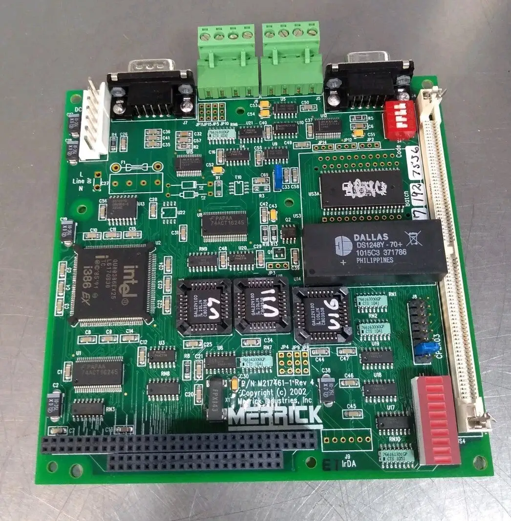 Merrick M217461-1 REV 4 Fire Alarm Circuit Board Card Loc3B33