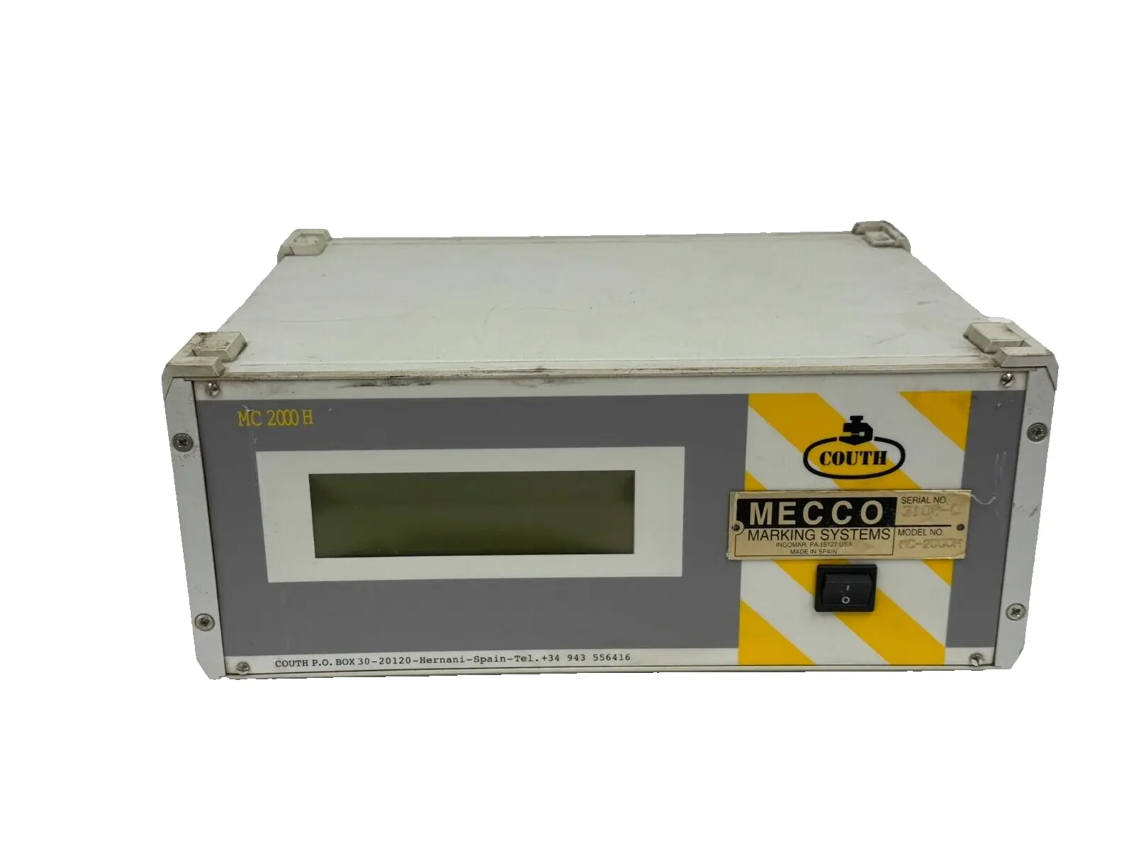 USED COUTH MC-2000H MARKING SYSTEM HK00FN MC2000H