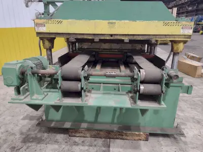 16 STAND X 4" x 36" WIDE R-PANEL ASC ROLLFORMER LINE WITH REEL & CUT OFF, BECK CONTROLS: STOCK #21176