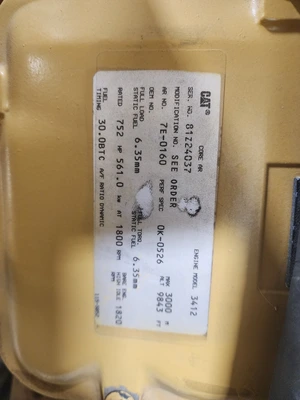 USED CATERPILLAR 3412