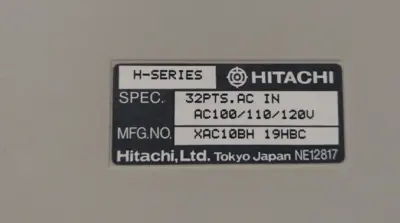 Hitachi Does Not Apply PLC Input & Output Modules | Amiron Machinery (10)
