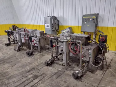 4" CAPACITY ULTRASONIC BAR & TUBE CONTINUOUS WASHER: STOCK #22589