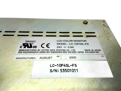 USED VICTOR DATA SYSTEMS LCD COLOR MONITOR