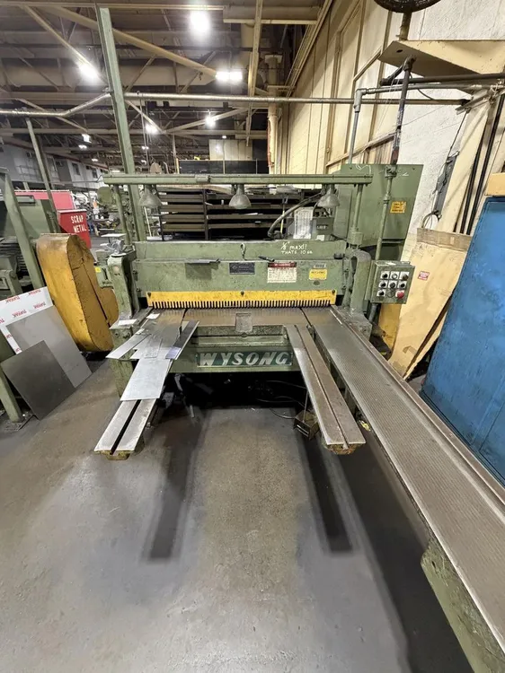 Used WYSONG _UNKNOWN_ Power Squaring Shears (Gauge) Ohio US | Yoder Brothers machinery #1354737