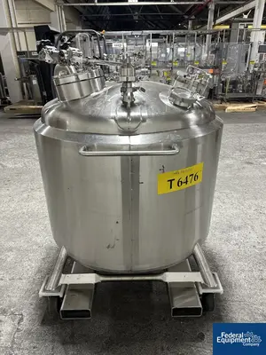 USED DCI Used 600 liter DCI Jacketed Receiver Vessel, Hastelloy C22, 45/150#