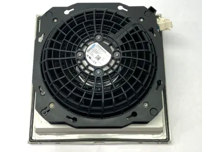 Used Rittal TopTherm Fan and Filter Unit 24VDC .43A 10W DAMAGED CONNECTOR Electronic Component Fans Michigan US | Maverick Industrial Sales #1389305