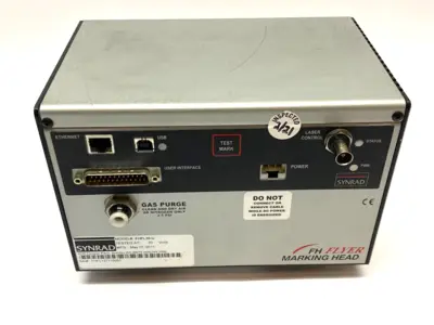 USED NOVANTA SYNRAD FH FLYER 2-WAY SCAN MARKING HEAD LASER GAUGING SYSTEM