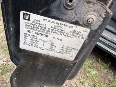 Used 2002 CHEVROLET 1500 Pickup Trucks Michigan US | Miedema Asset Management Group #1366003