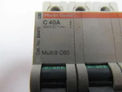 Merlin Gerin C40A 24472 277/480V Multi 9 circuit breaker 3-pole