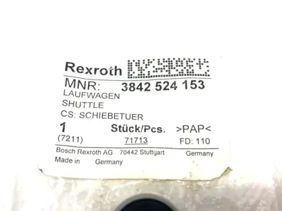 New | in-Stock BOSCH REXROTH DUAL BEARING SHUTTLE TROLLEY Bearings | Maverick Industrial Sales #1108134