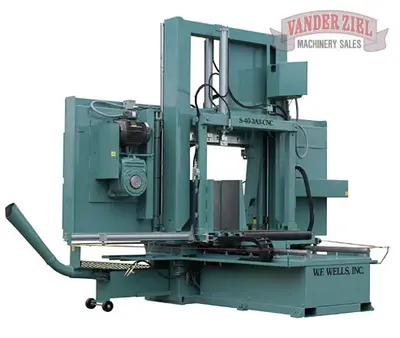 New | in-Stock W.F. WELLS S-40-3A3 CNC Horizontal Band Saws Michigan US | Vander Ziel Machinery Sales #480350