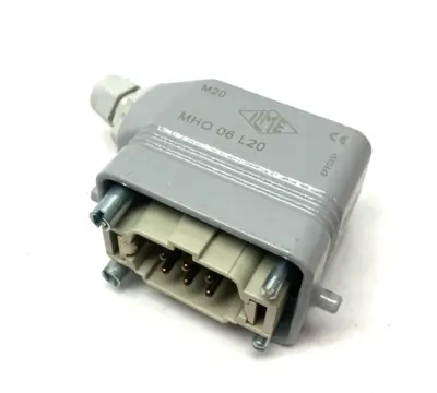 USED ILME CABLE HOOD, C-TYPE, 2-PEGS W/ 6-PIN MALE INSERT