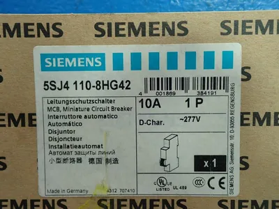 New | in-Stock SIEMENS 5SJ4 1108HG42 Circuit Breakers | HGR 24 #732053
