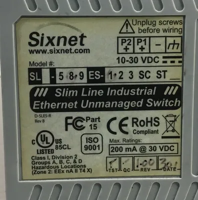 Used Sixnet _UNKNOWN_ Network Switches South Carolina US | Palmetto Automation #1166203