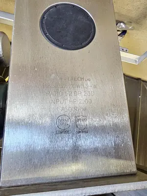 Used Screw Conveyor, 9” diameter x 108” long, Variable Speed