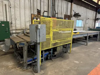 48” WIDE CUT-TO-LENGTH LINE: FAMCO SHEAR WITH FEED ROLL & AMS CONTROLS: STOCK #23384